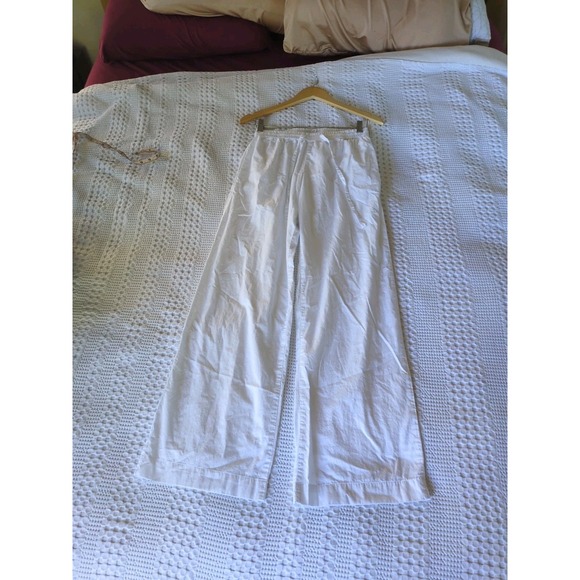 Enza Costa Wide Leg 100% Cotton Pants Size 0 Pants...